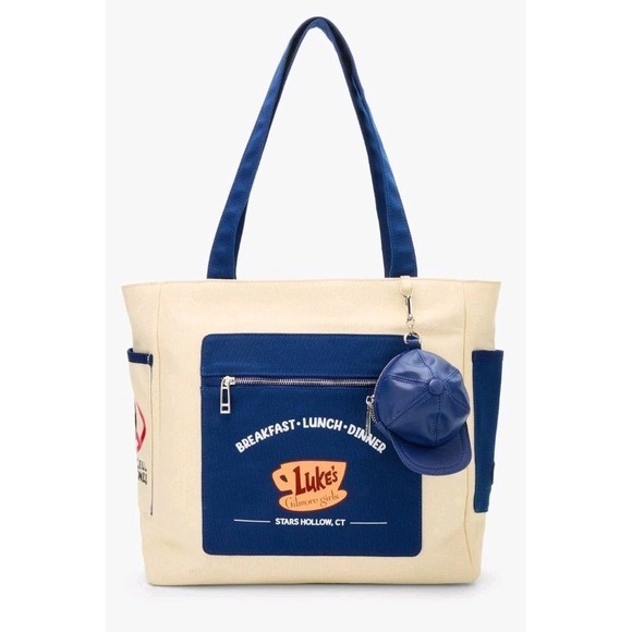 Gilmore Girls Handbags - NEW Gilmore Girls Luke's Diner Cavnas Zip Tote Bag & Luke's Ball Cap Coin Purse